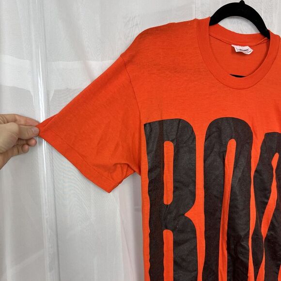 Vintage 80s distressed Halloween t shirt single stitch BOO L thrashed distressed - Picture 5 of 12